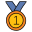 Medalha de primeiro lugar icon