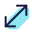 Diagonal skalieren icon