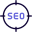 Serach engine optimization work on a target icon