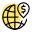 International location money business concept layout logotype icon