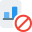 Bar chart report paper with errors in statics icon