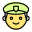 Man police in a duty uniform emoticon icon