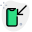 Mobile phone incoming call logotype with arrow sign icon