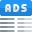 Ads at top margin in article published online icon