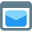 Email messenger on a landing page builder icon