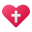 croce del cuore icon