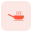 Frying pan with for saute the cooking items icon