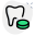 Tooth inflammation medication pill isolated on a white background icon