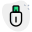 chiavetta-usb-esterna-di-sicurezza-isolata-su-fondo-bianco-verde-sicurezza-tal-revivo icon