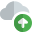 Content online uploaded on cloud drive system icon
