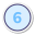 6 en círculo icon