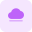 Loading bar started with cloud computing system icon