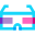 Gafas 3d icon