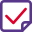 Ballot paper voting with checkmark, election paper. icon