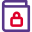 Book with secure with padlock layout logotype icon