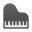 Pianoforte a coda icon