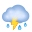 Cloud With Lightning And Rain icon