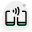 Tethering between two cell phones with wireless file transfer icon