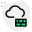 Firewall security on a cloud server isolated on a white background icon