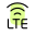High speed LTE generation network and internet connectivity logotype icon