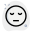 Pictorial representation of sad face emoticon layout icon