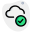 base de données-cloud-externe-téléchargée-avec-coche-sur-cloud-cloud-green-tal-revivo icon