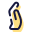 Hand Seitenansicht icon