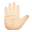 上げた手-明るい肌色 icon