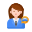 Saleswoman icon