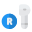 Right side pairing only earphones dongle accessory icon