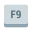 tecla f9 icon