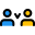Comparison or versus of election candidate avatar icon