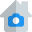 House under security with CCTV cameras isolated on a white background icon