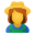농부 여성 icon