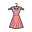 Vista frontale del vestito icon