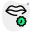 Avoid touching the mouth while infected by virus pandemic icon
