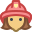 Bombero de sexo femenino icon