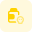 Expired medicines pill bottle isolated on a white background icon