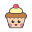 Petit gâteau kawaii icon