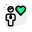 Favorite business to work on with a heart logotype icon