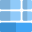 Bottom grid layout multiple section tile bar icon