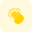 Four finger touchscreen isolated on white background icon