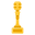 microfone dourado icon