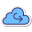 雲の矢印が左 icon