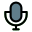 Microphone for audio amplification recording and for other purposes icon