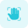 Palm scanning feature for security print impression storage icon