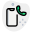 Smartphone with dialer handset receiver logotype layout icon