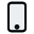 Modern smartphone with biometric home button layout icon