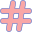 Hashtags icon