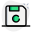 Floppy disk save symbol for computer system icon